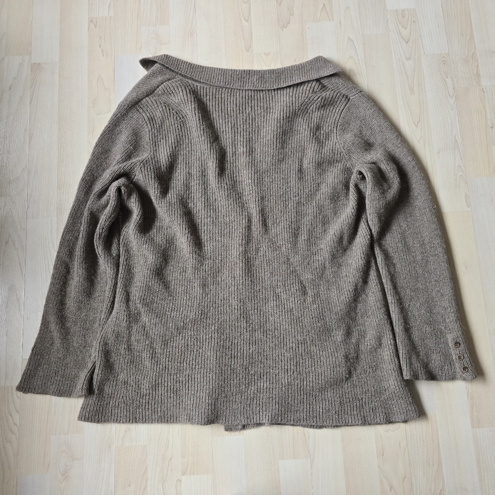 Eileen Fisher 100% Baby Alpaca Button Front Cardigan Size XL - Picture 3 of 12